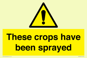 These crops have been sprayed